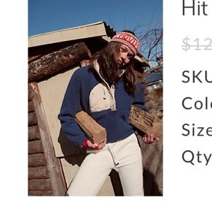 Free People Hit The Slopes Colorblock Pullover